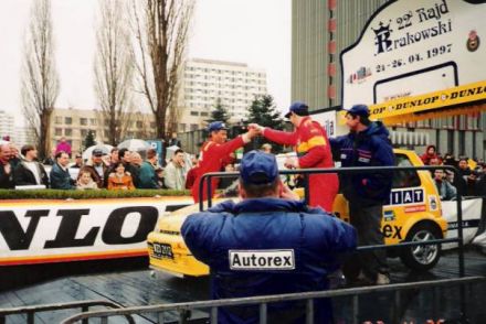Jacek Sikora i Marek Kaczmarek - Fiat Cinquecento Sporting.